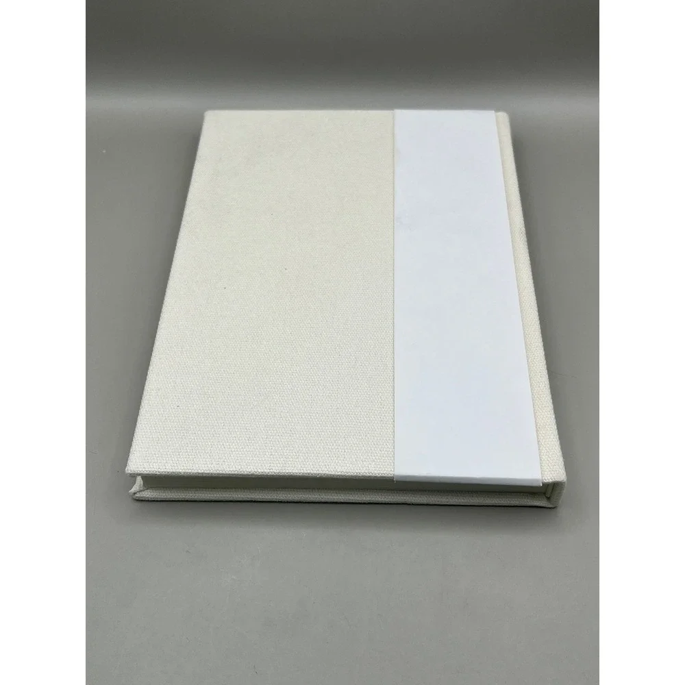 Embroider Floral Canvas Hardcover Journal Lined Pages Cream Lady Jayne Notebook